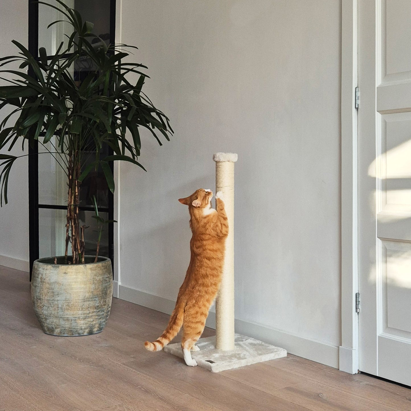 Krabpaal Flip naturel – Bascha | Extra hoog & stevig voor grote katten
